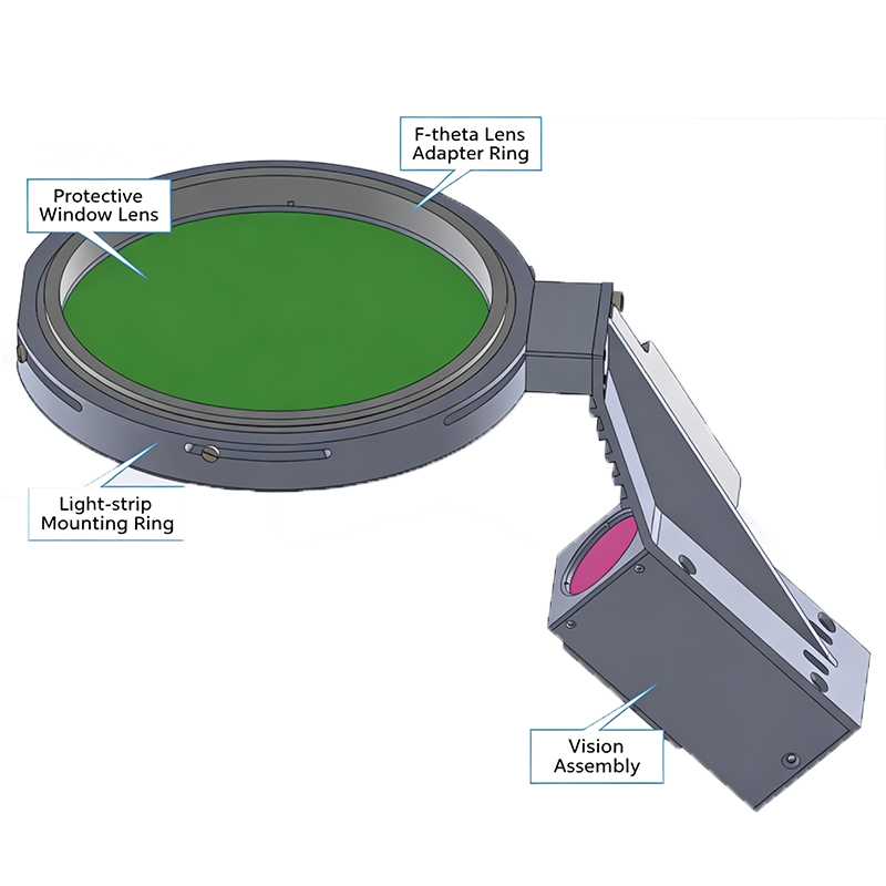  Physical Setup and Stained Camera End Imaging of Fouling Detector