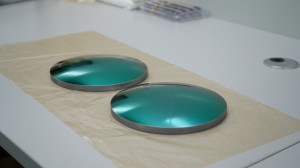137 mm large-size silicon lens with AR + DLC coating