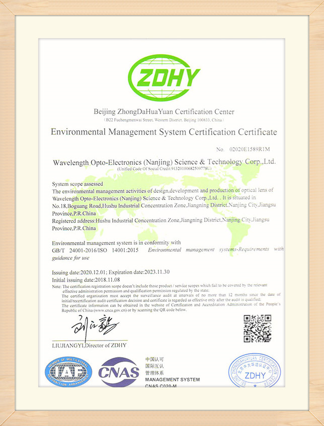 ISO14001 Envoirnmental Management System Certification